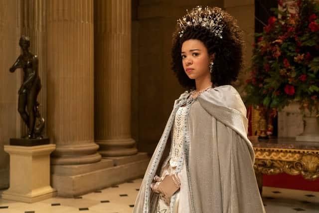 La serie "La Reina Charlotte" de Netflix ha sido todo un éxito desde su lanzamiento en 2021. Hace poco se confirmó la segunda temporada. Arsema Thomas y su gran rol. (Imagen: difusión).
