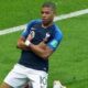 Kylian Mbappé celebrando un gol con la selección de Francia"