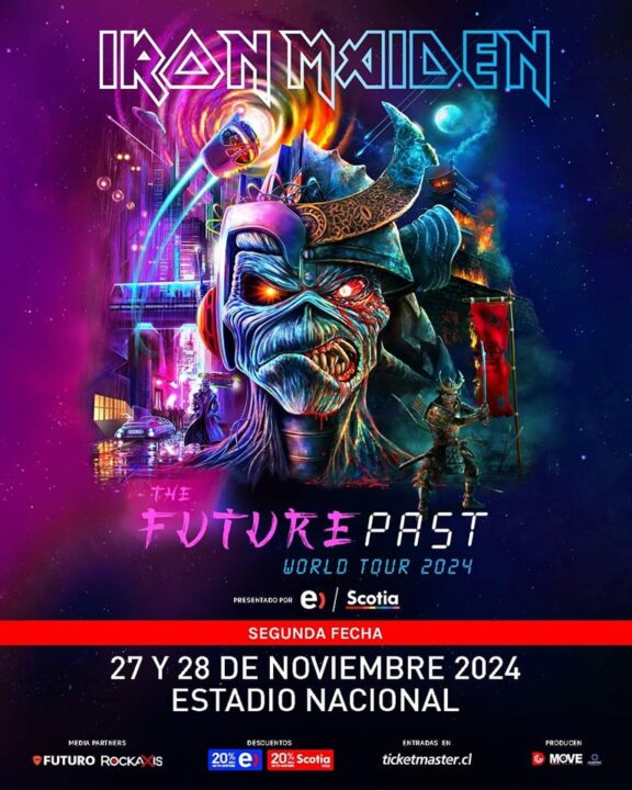 Iron Maiden en Chile 27 y 28 de Noviembre del 2024