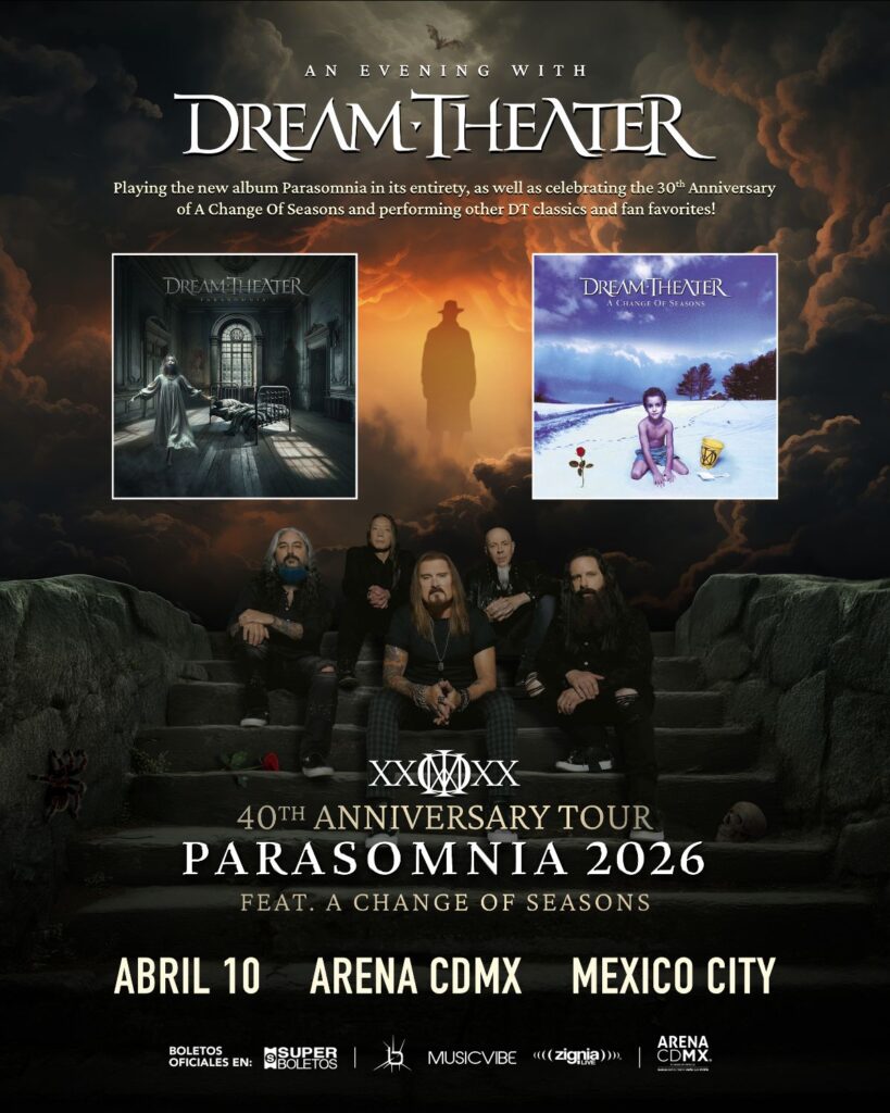 Dream Theater alista doble cita en México con “Parasomnia” y el regreso de “A Change of Seasons”