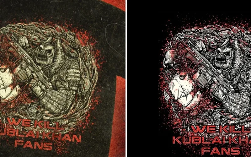 Viscera Crown desata la polémica con una playera que ataca directamente a los fans de Kublai Khan TX
