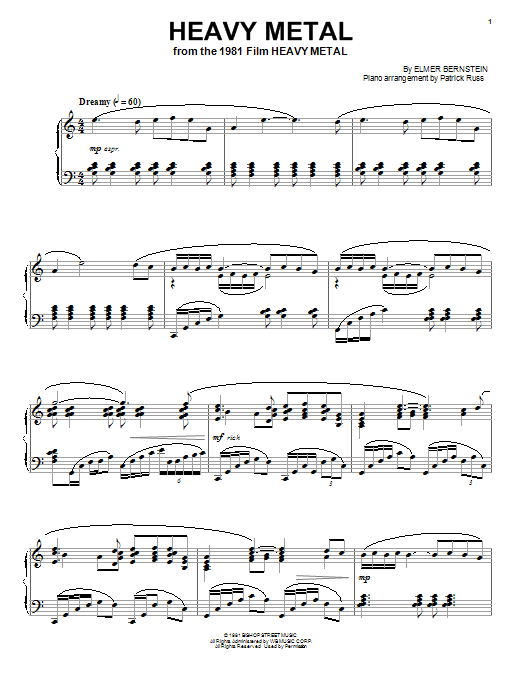 iron maiden piano