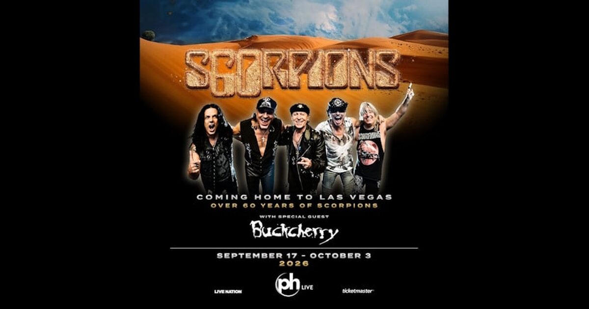 Scorpions pospone su residencia en Las Vegas para 2027 debido a circunstancias imprevistas