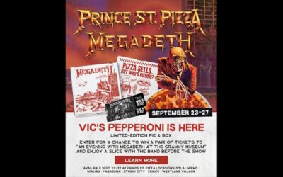 Megadeth lanza pizza de edición limitada con Prince St. Pizza en Nueva York