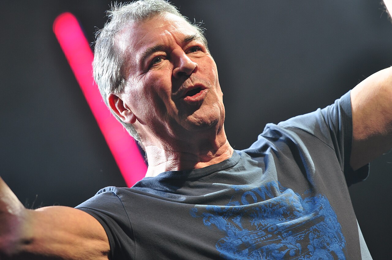 Ian Gillan, cantante de Deep Purple, durante un concierto en 2012
