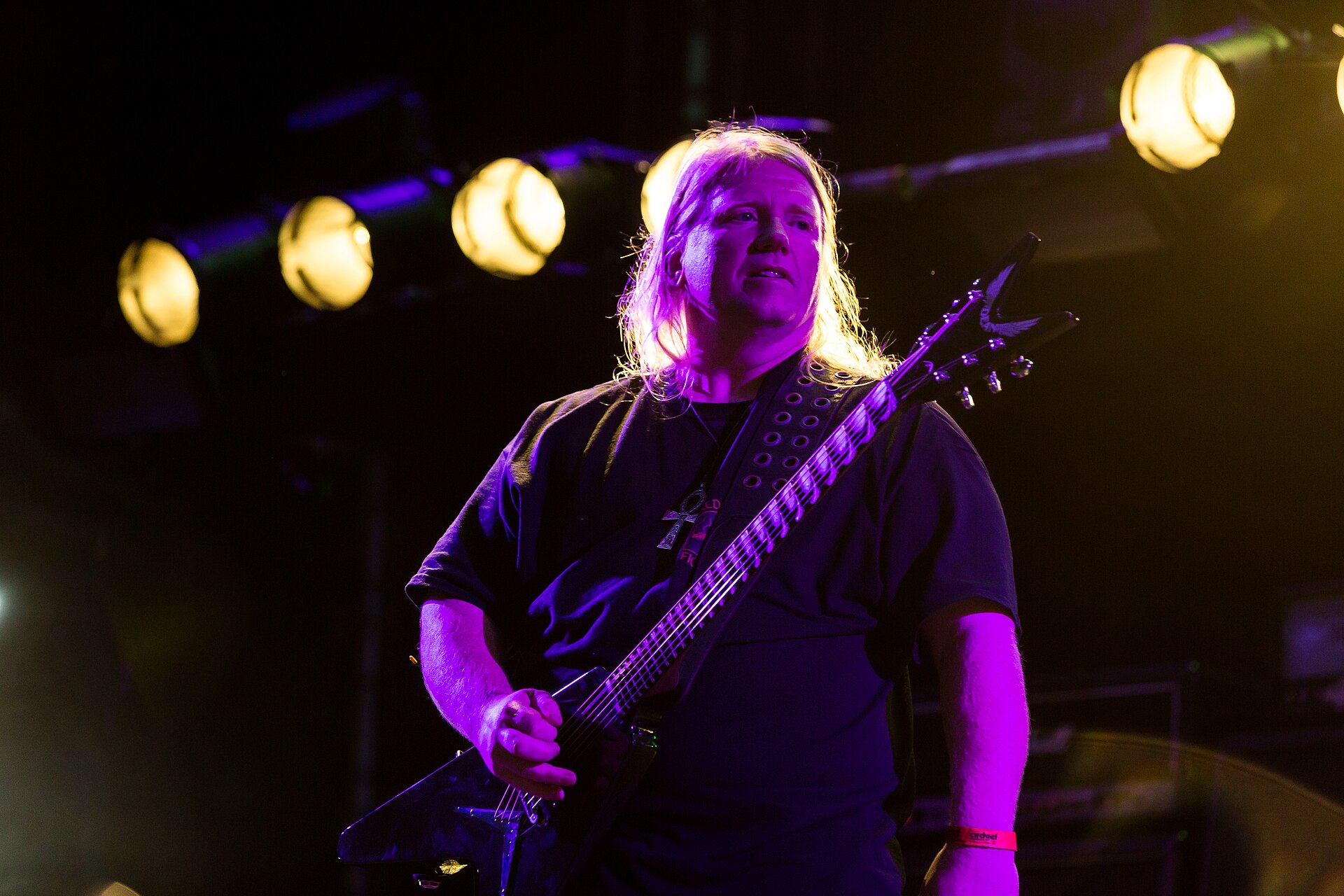 Nile en concierto en el Party.San 2017, banda de Karl Sanders que trabaja en el nuevo álbum de Nile