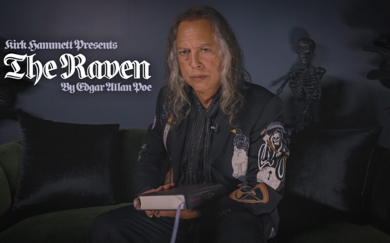 Kirk Hammett de Metallica lee “The Raven”